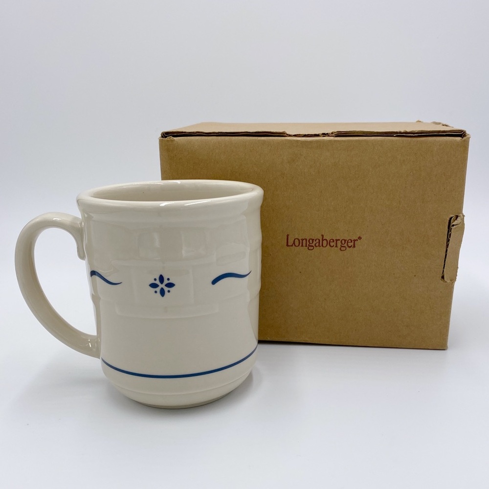 Longaberger Woven Traditions Blue Mug
